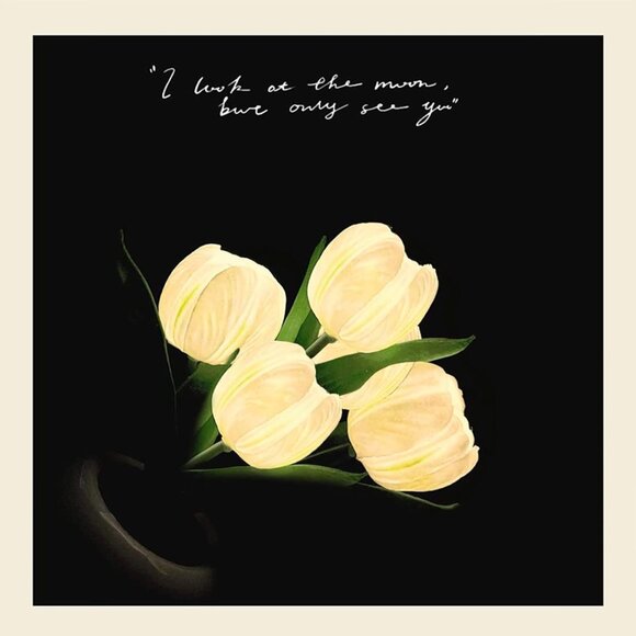 Flower Table Lamp Tulip Desk LED Night Light for Home Living Room Decor Artifici - Picture 8 of 9